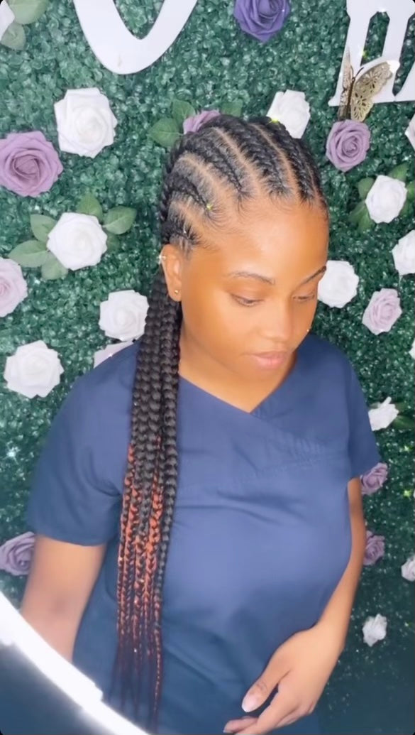 8 Feed-in Braids (2hrs, 30 mins)